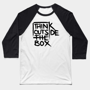 Think Outside the box Baseball T-Shirt